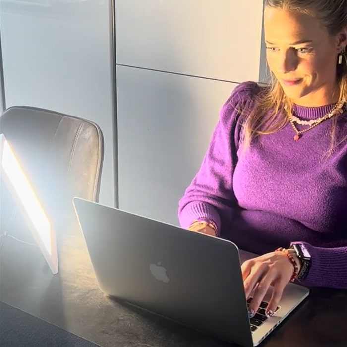 Het gebruik van een daglichtlamp